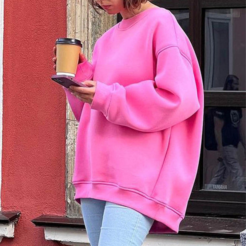 🔥 Hot sale 2024 🔥 Effen oversized sweatshirt met ronde hals