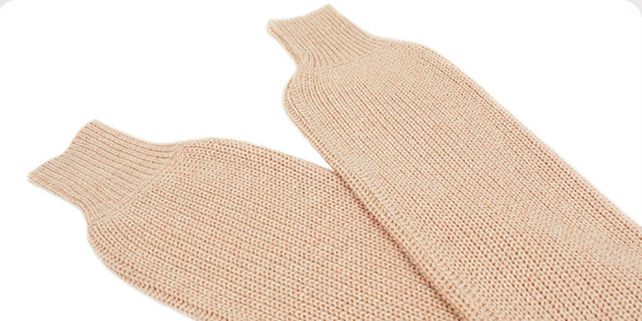 Solid Color Crossed Hanging Shoulder Knit Sweater