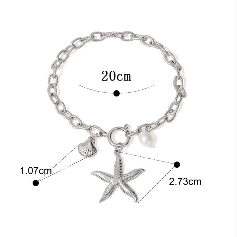 Basic Square Heart Shape Solid Color Titanium Steel Bracelets In Bulk
