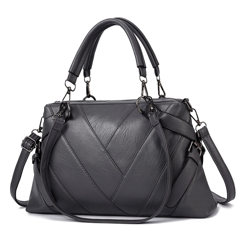 Women's Large All Seasons Pu Leather Classic Style Handbag