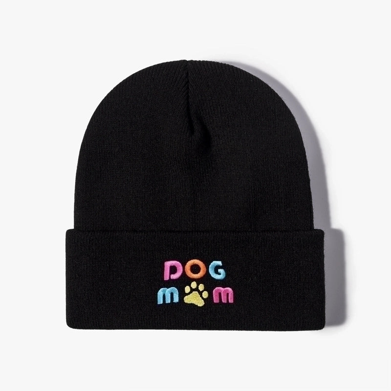 Unisex Basic Minimalist Letter Embroidery Eaveless Wool Cap