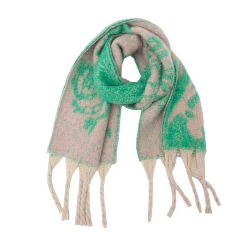 Women's Vintage Style Flower Polyester Scarf