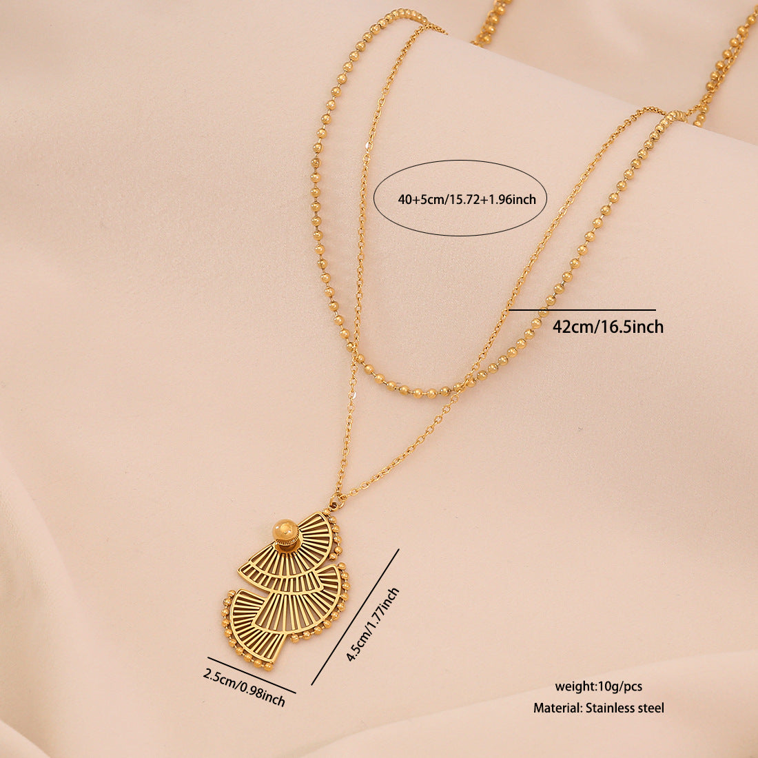 Personalized Flower Stainless Steel Pendant Necklace Versatile Clavicle Chain Ins Trendy Necklace N1507