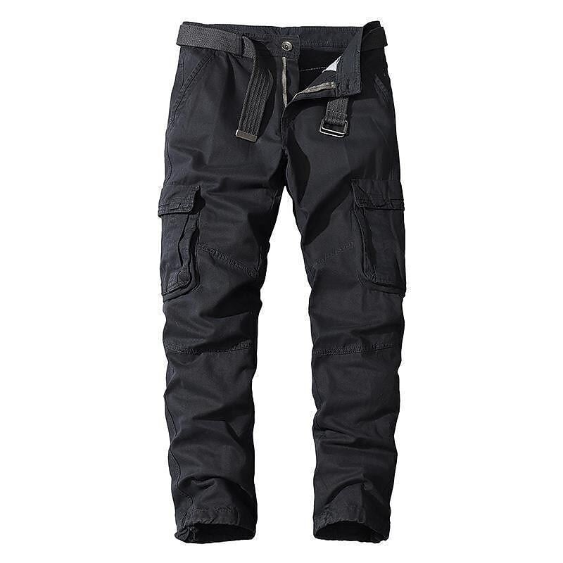 5-PACK  Men's Cargo Pants Trousers Work Pants Multi Pocket 6 Pocket Plain Comfort Breathable Casual Daily Streetwear Cotton Blend Sports Fashion ArmyGreen Black Micro-elastic
