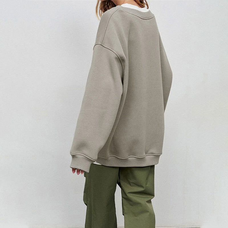 🔥 Hot sale 2024 🔥 Effen oversized sweatshirt met ronde hals