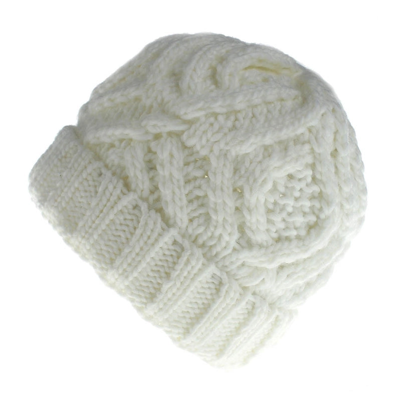 Explosions Diamond Square Soft Coarse Wool Knitted Hat Women's Hat Fashion Autumn And Winter Wool Hat