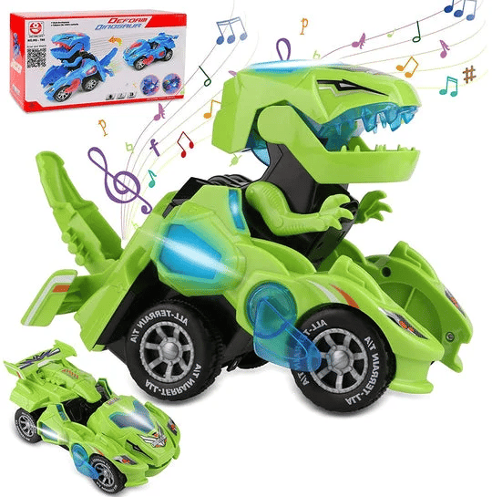 【 49% OFF】 🦖Automatic Dinosaur Car With Music And Led Light