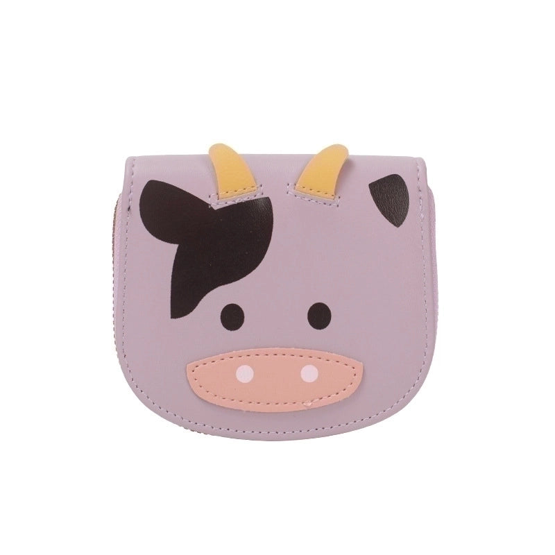 Women's Cows Pu Leather Zipper Coin Purses