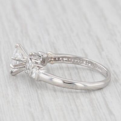 Vintage 0.65ctw Marquise Diamond Engagement Ring 950 Platinum Size 6