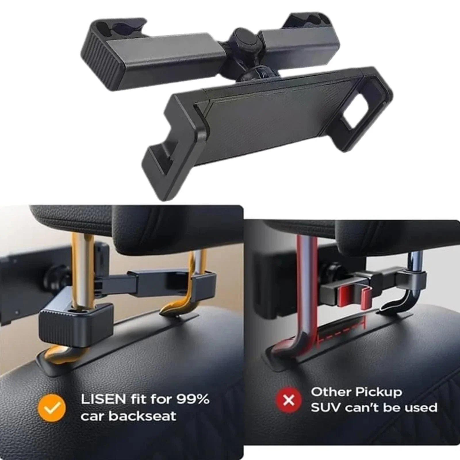 🌈💞￡21.99 for 3 pcs. only￡7/1 pc 🌈💞-Headrest Tablet Mount