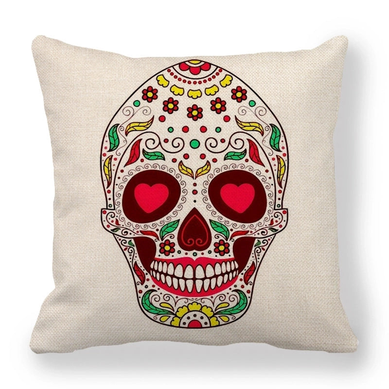 Halloween Fashion Skull Linen Couch & Sofa Decor
