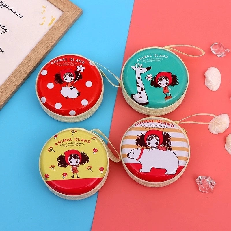 Unisex Santa Claus Tinplate Zipper Kids Wallets