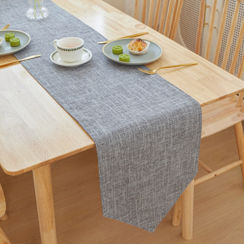 Minimalist Solid Color Linen Tablecloths