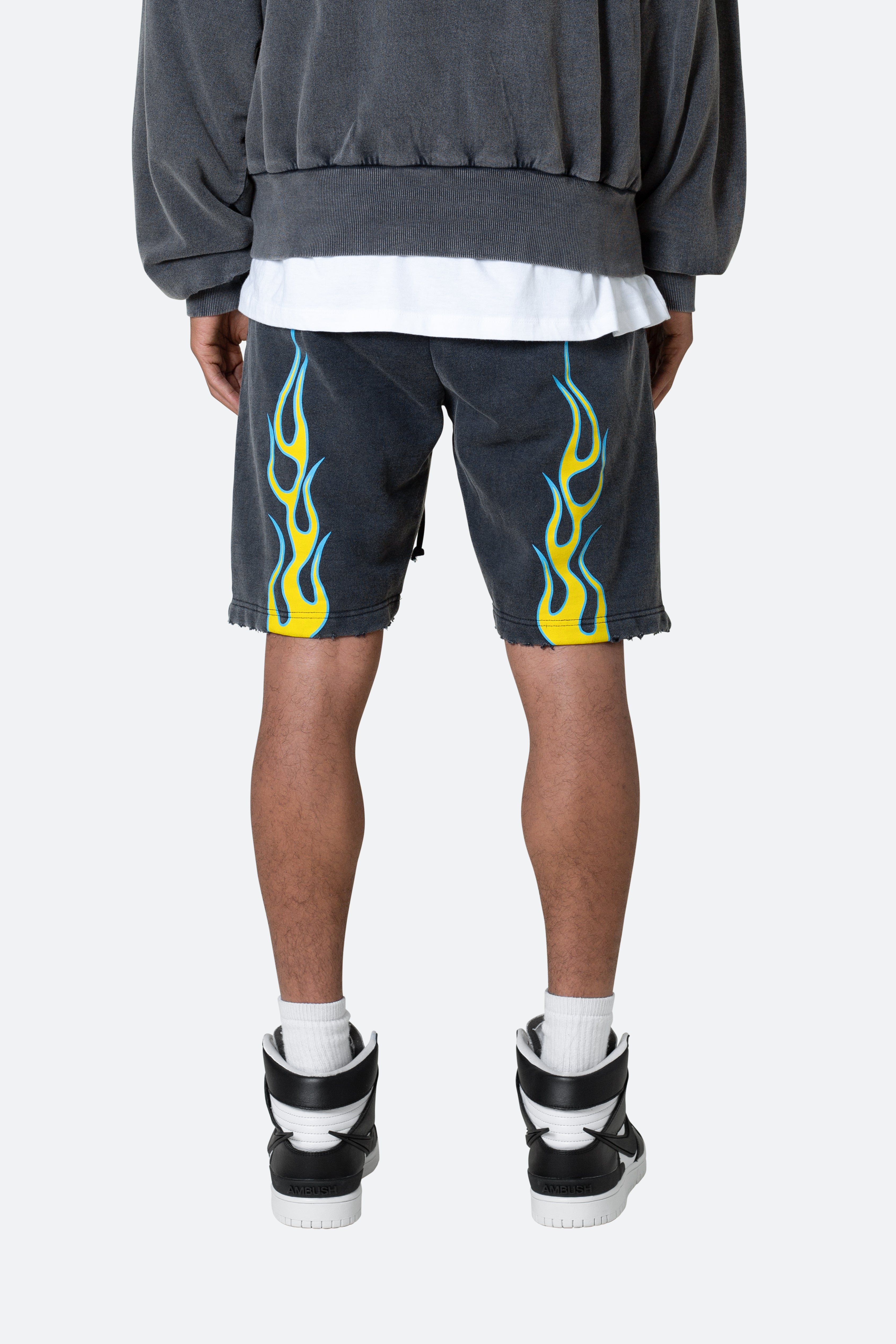 Flame Shorts - Black