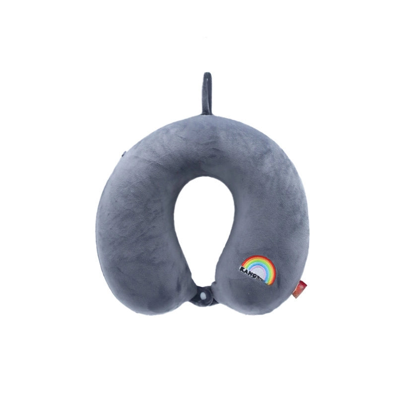 Cartoon Memory Cotton U-shaped Pillow Leisure House Travel Office Neck Pillow Slow Rebound Aircraft Travel Neck Pillow