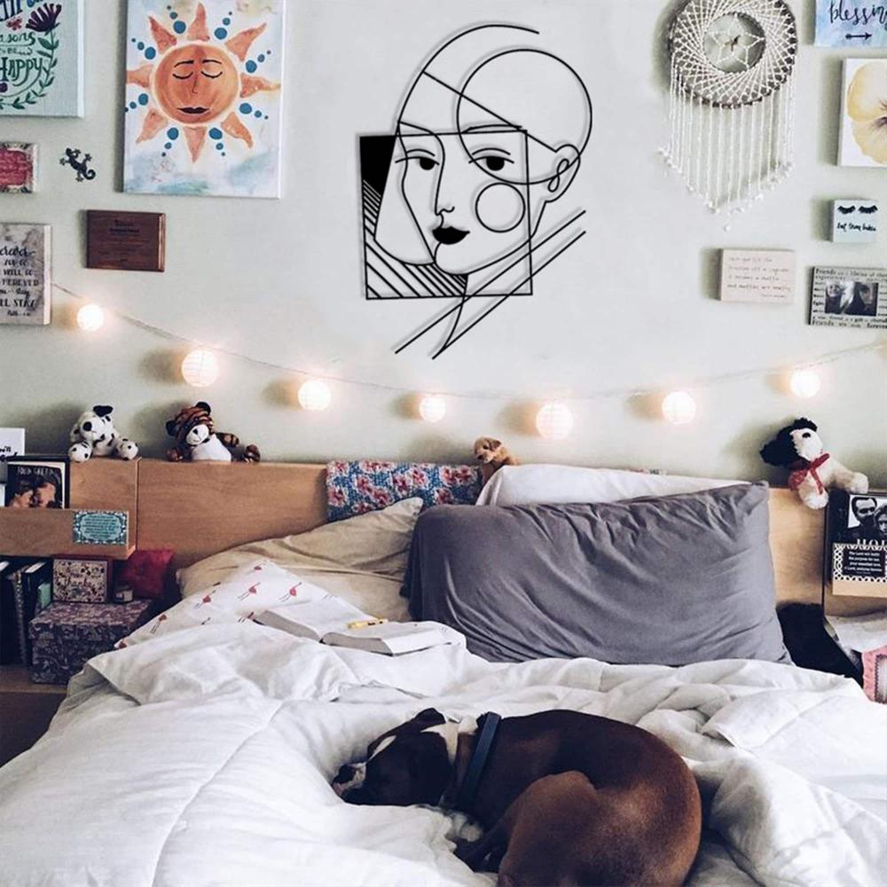 Geometric Lady Wall Art