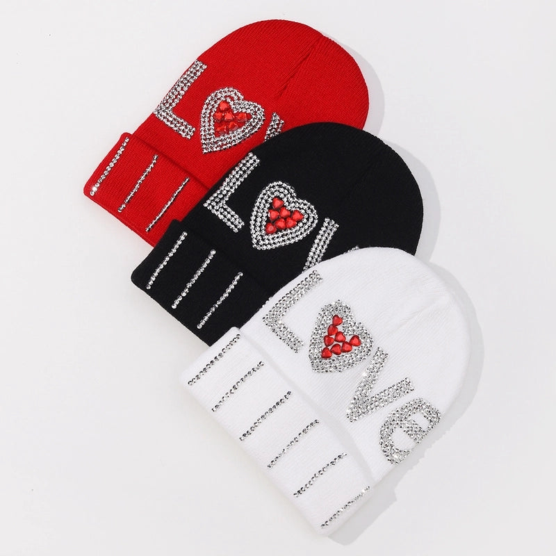 Unisex IG Style Love Letter Eaveless Beanie Hat