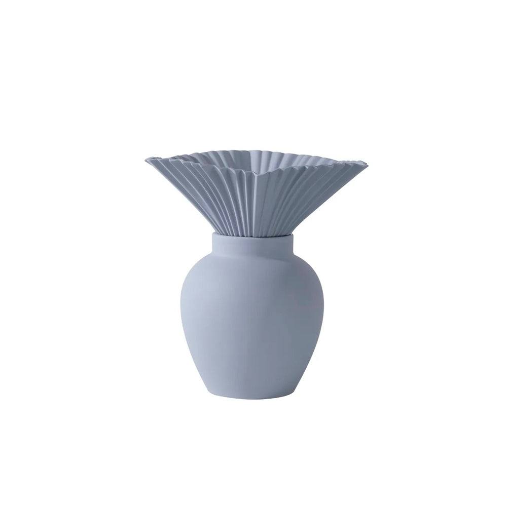 Bouquet Porcelain Vase Large - Dusky Blue