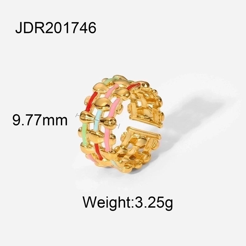 Fashion Geometric 304 Stainless Steel Artificial Gemstones