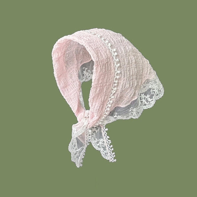 Women's Casual Sweet Flower Lace Polyester Kerchief