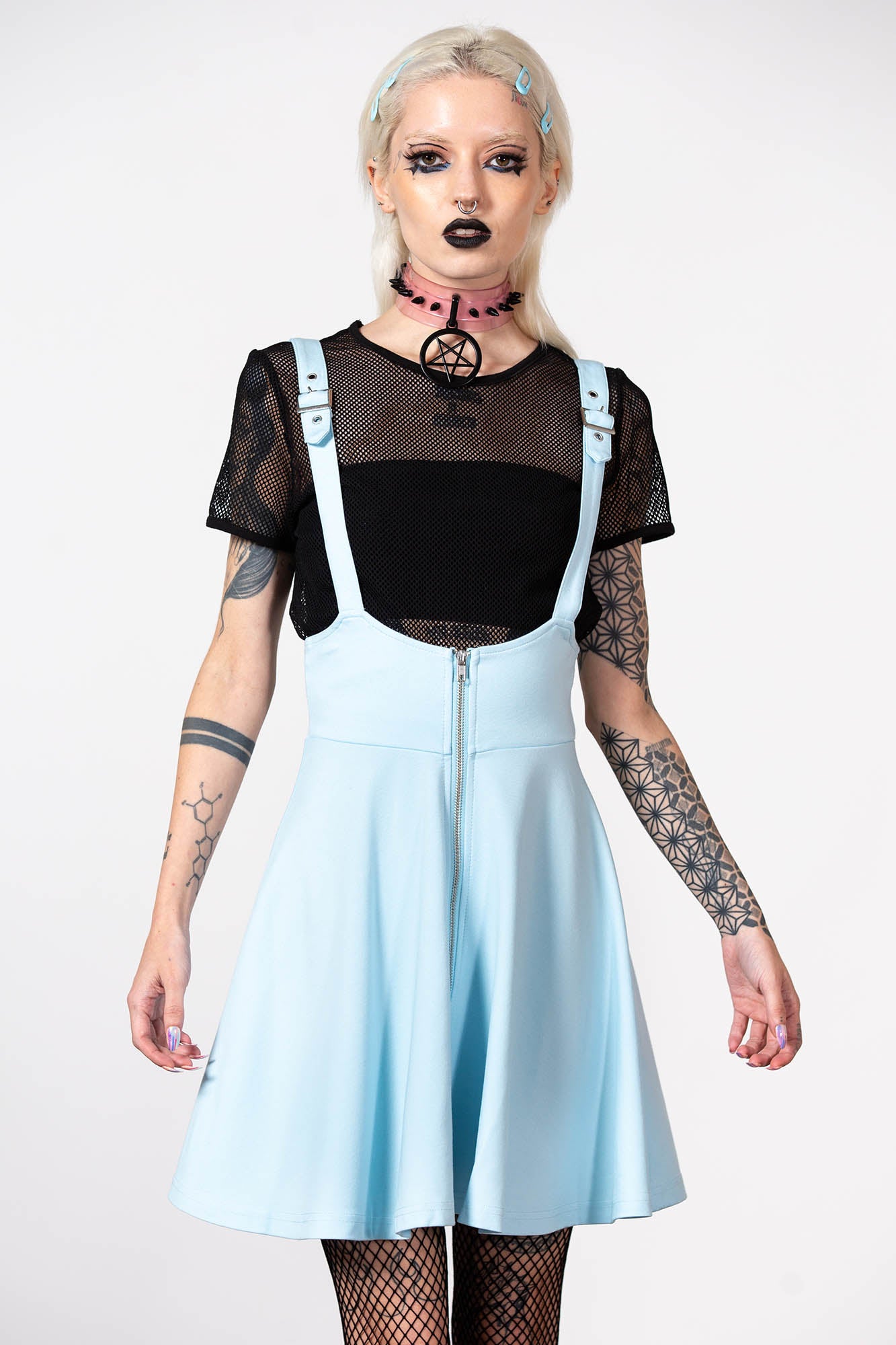 Suspend Me Statement Skirt [PASTEL BLUE]