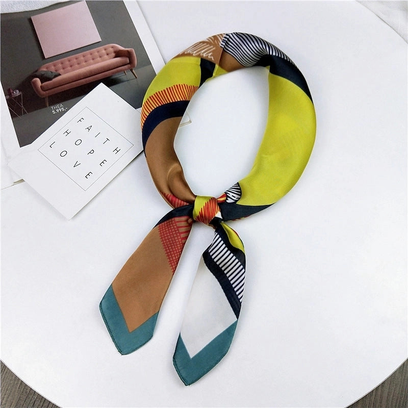 Alloy Scarf (1 Scallop Floral Blue)
