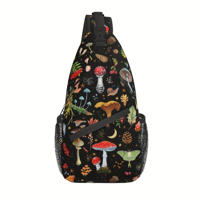 Football Chest Bag Basketball Rugby Baseball Sports Mushroom Chrysanthemum Boys And Girls Adult Shoulder Messenger Bag