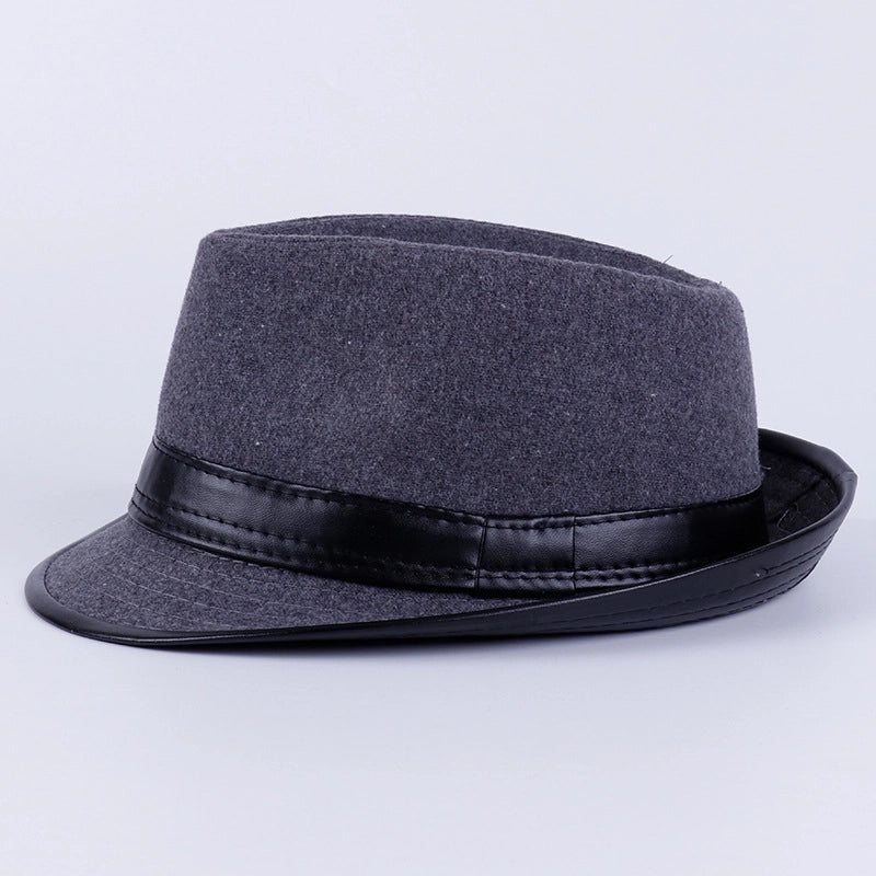 Autumn And Winter Available For Men And Women  Vintage Hat Fashion Gentleman Hat Jazz Hat Trendy Wool Small Top Hat