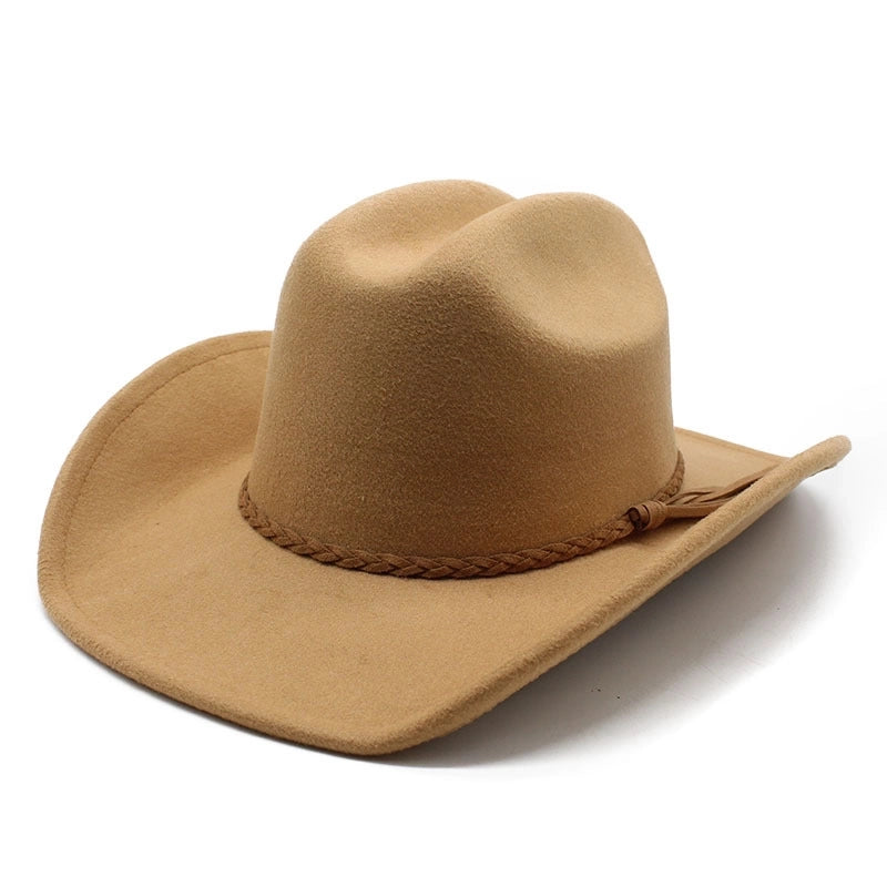 Autumn And Winter New Ethnic Style Brown Western Denim Hat Men And Women Panama Jazz Hat Top Hat