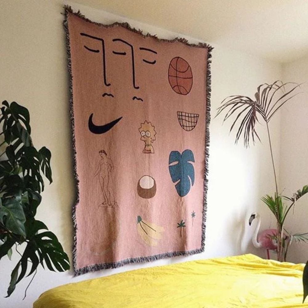 Pink Muse Woven Blanket