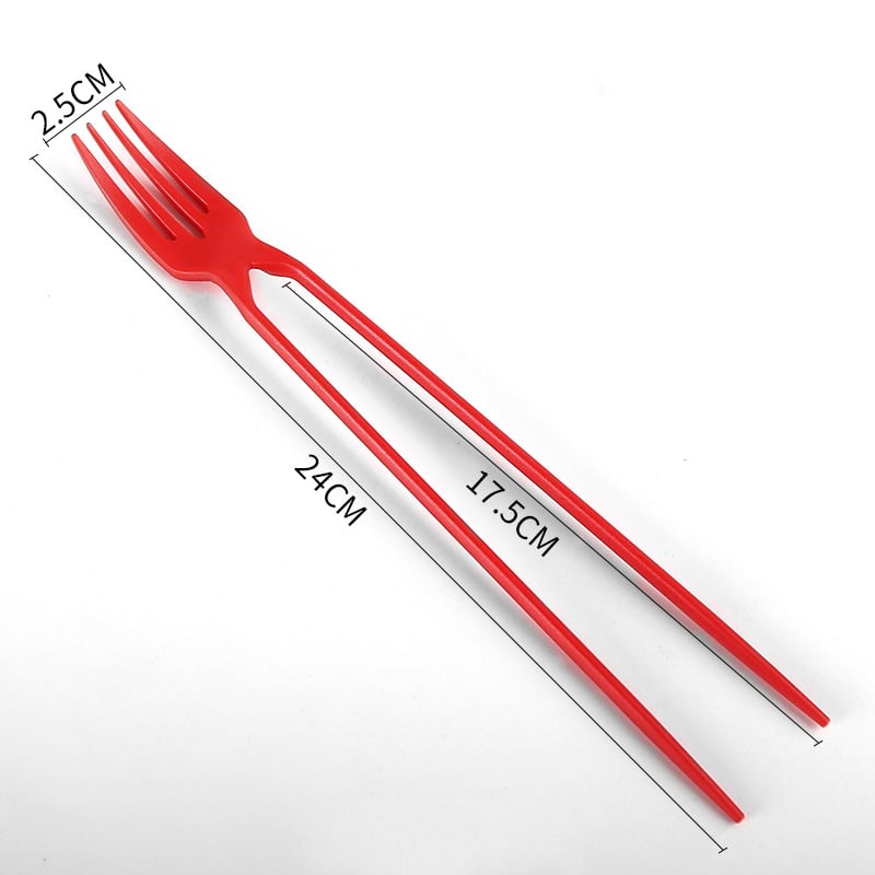 Two-In-One Chopsticks And Fork