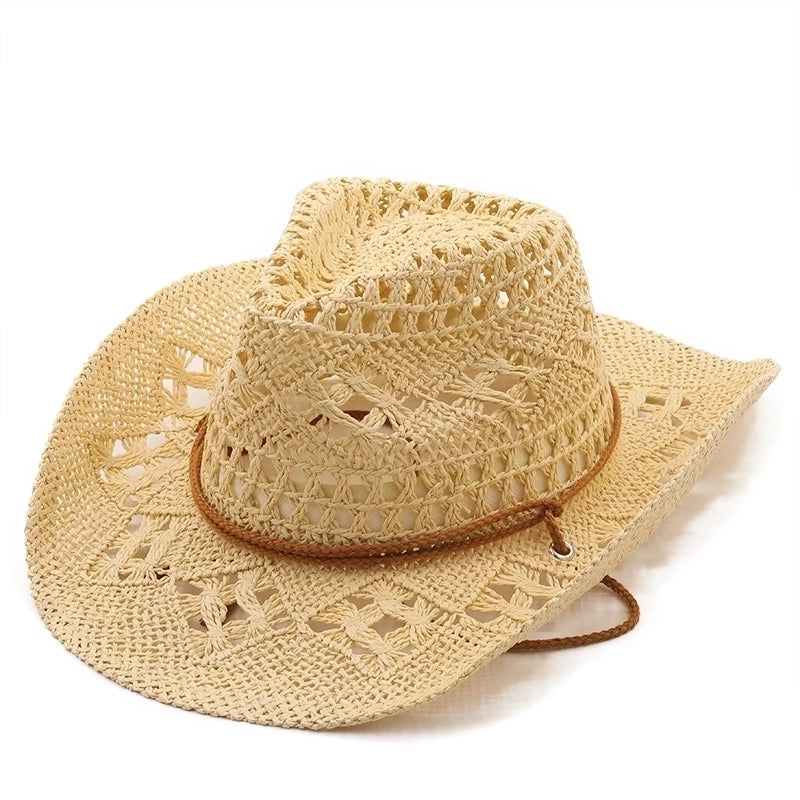 Fashion Sunscreen Cowboy Hand-woven Straw Hat