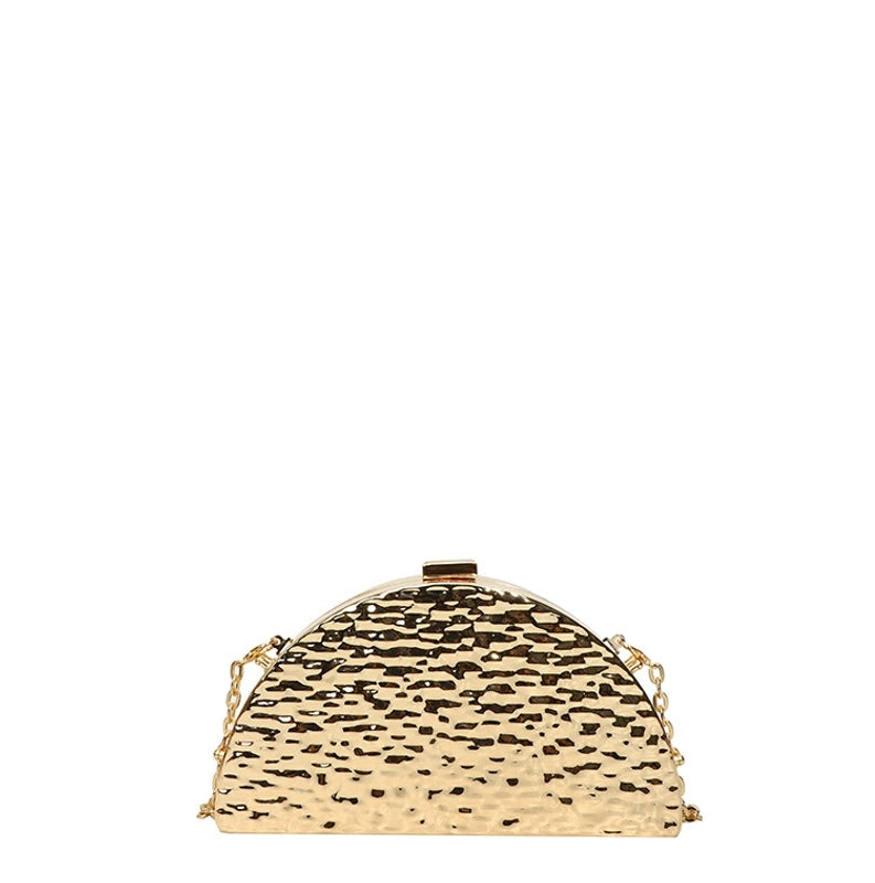 Metal Geometric Semicircle Square Evening Bags