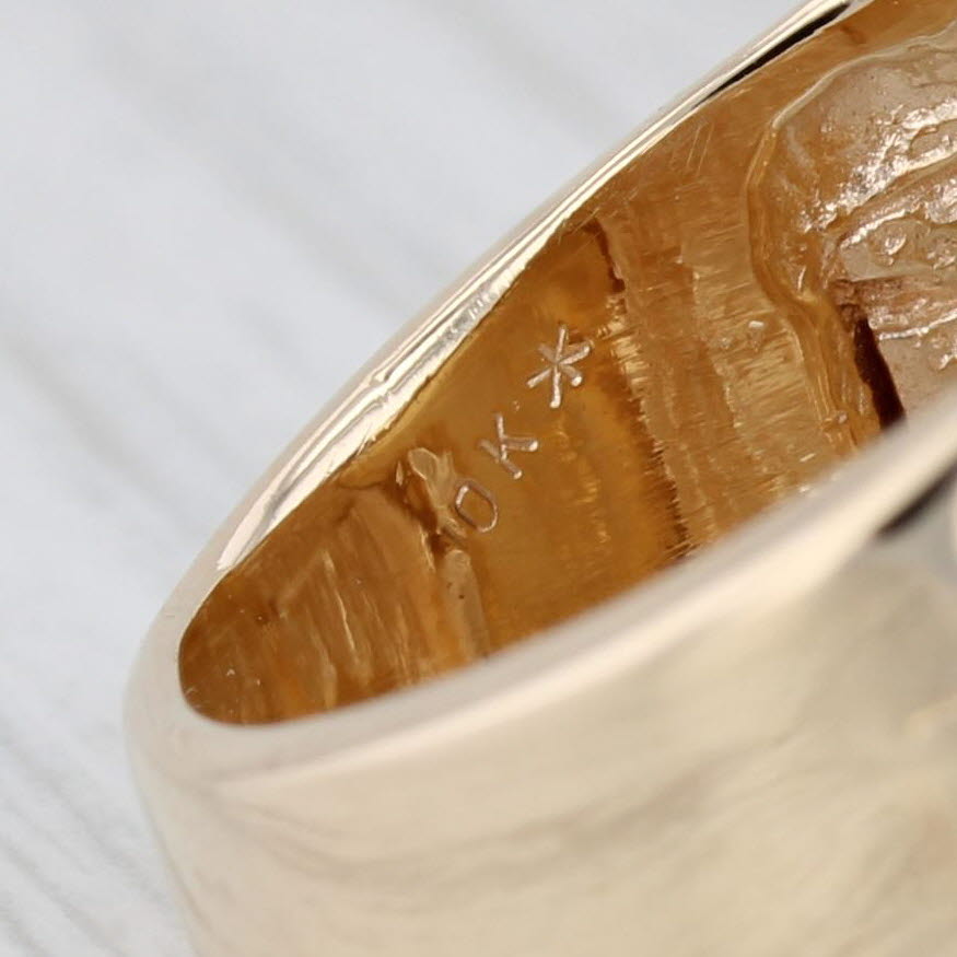 Authentic 1913 Indian Head $2.5 Gold Coin Ring 10k 900 Yellow Gold Size 11.25