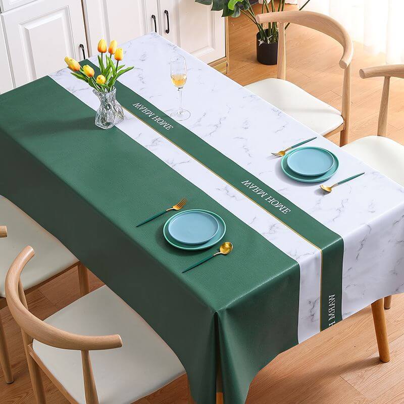 Marble tablecloth waterproof and oil-proof 