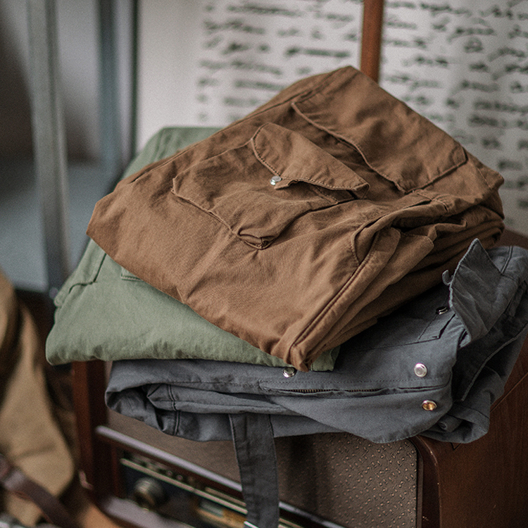American Retro Multi-pocket Overalls