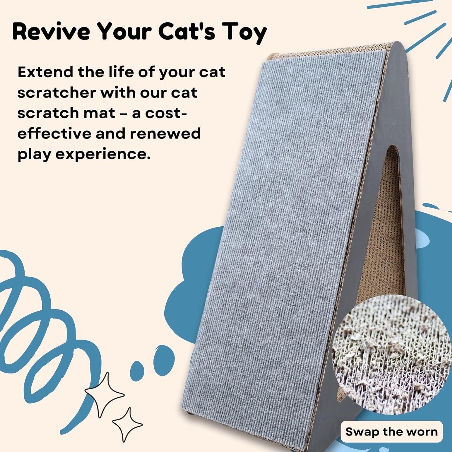🔥Last day 49% OFF🔥Cat Scratching Mat - Can Protect Furniture