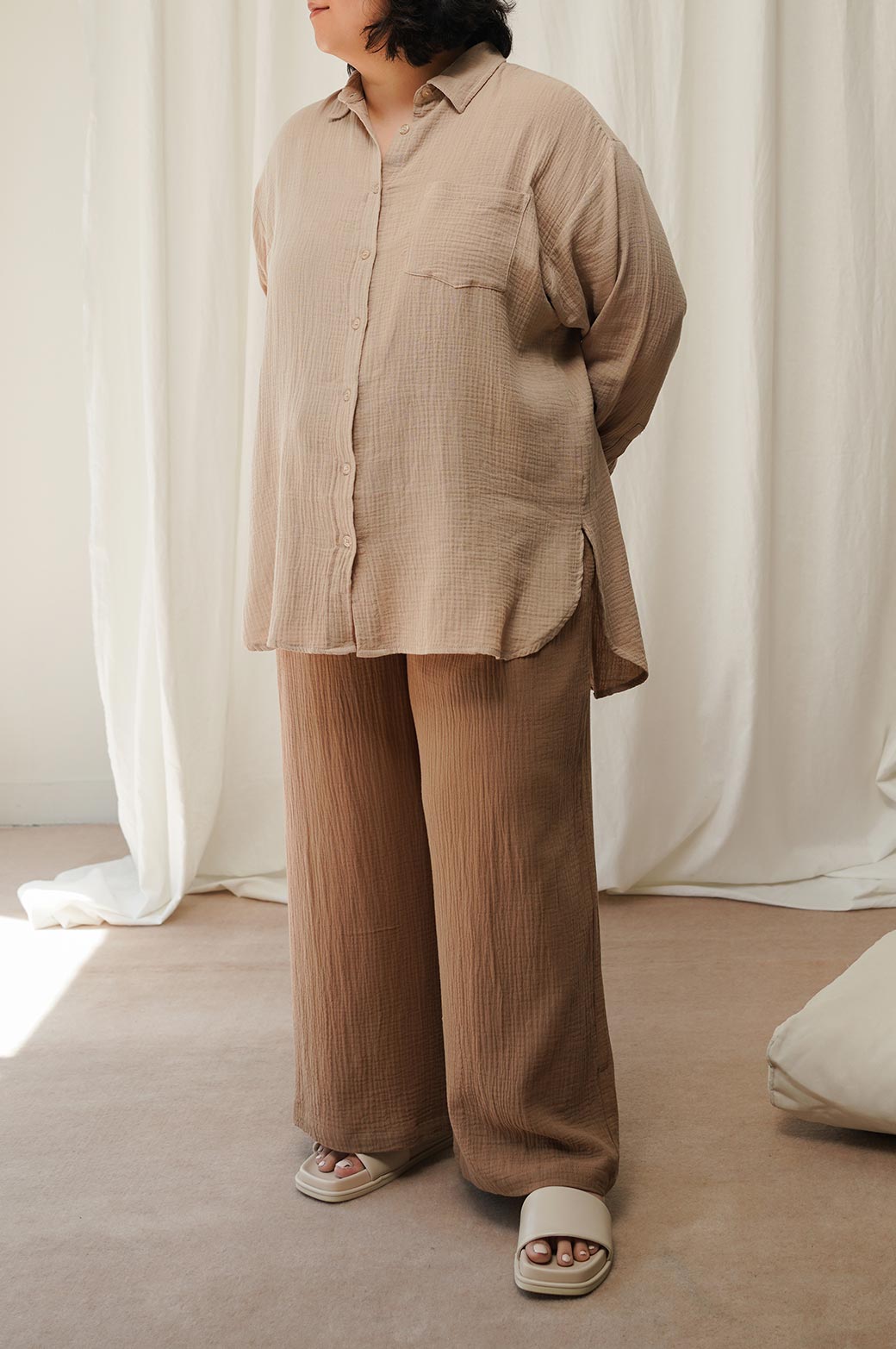 CURVE MUSLIN SHIRT