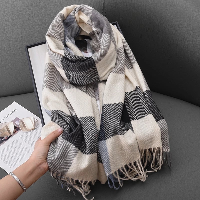 Unisex Modern Style Classic Style Lattice Polyester Scarf