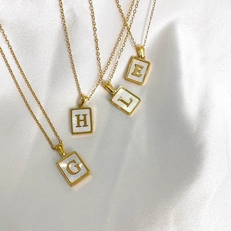 Casual Letter Titanium Steel Metal Pendant Necklace