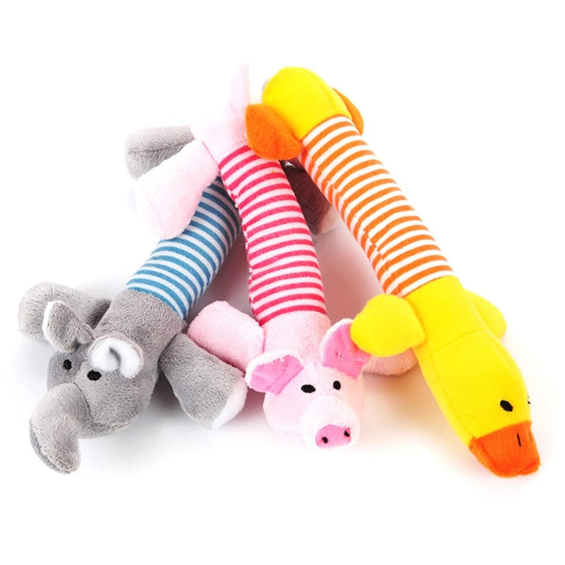 Hot Sale Plush Voice Dog Toy Four Legs Long Animal Pet Molar Toy Cat Supplies