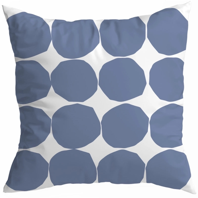 Exaggerated Modern Style Artistic Geometric Color Block Fibre Peach Skin Pillow Cases