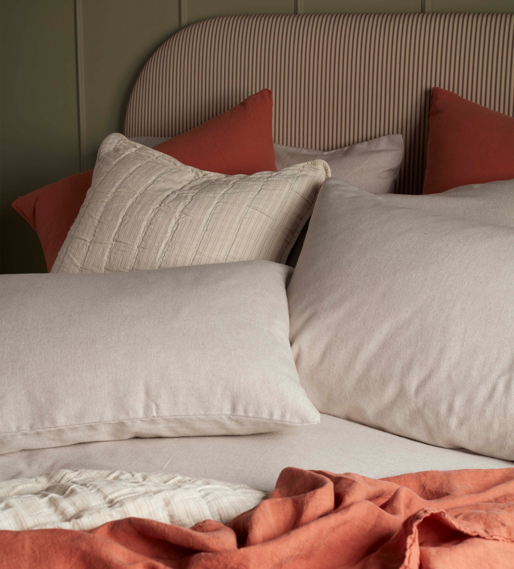 Natural Henry Brushed 100% Cotton Pillowcase