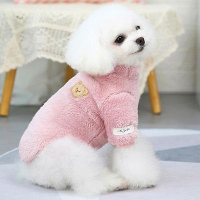 Soft Warm Bear Printed Dog Sweater