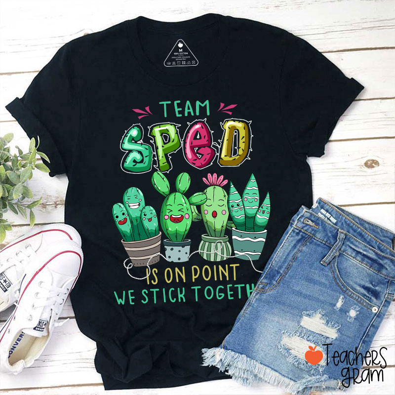 Team Sped Is On Point We Stich Together T-Shirt