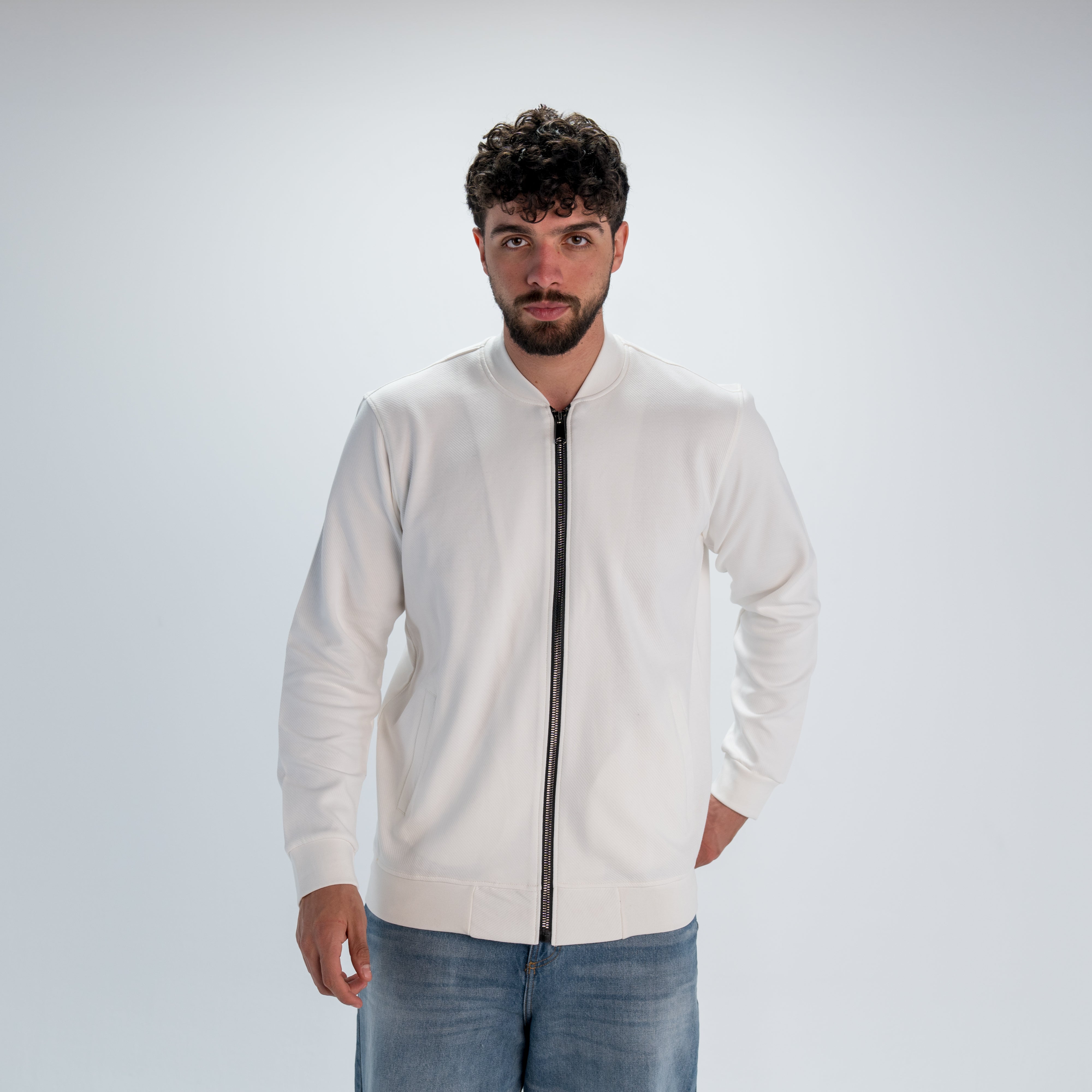 Men jacquard sweatshirt