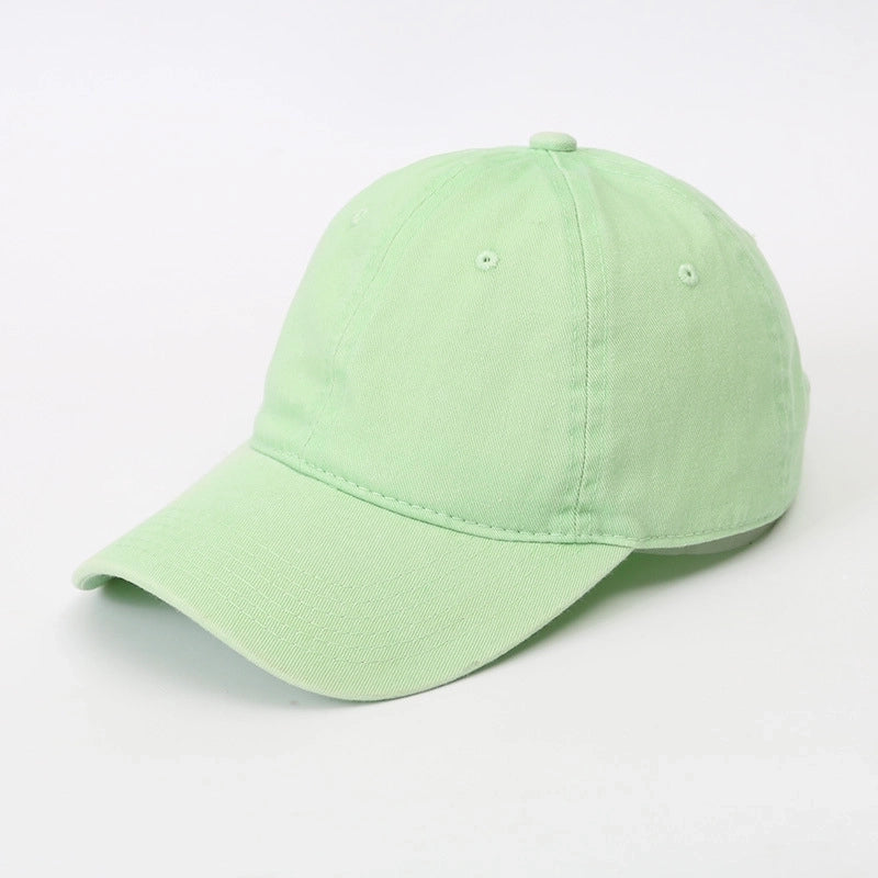 Unisex Basic Solid Color Curved Eaves Baseball Cap