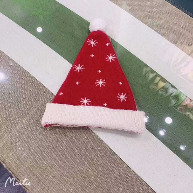 Winter New Wool Children's Christmas Scarf Christmas Fawn Men's And Women's Knitted Scarf Christmas Tree Snowflake Scarf