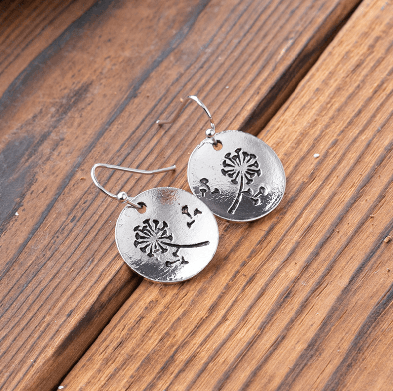 Nature-inspired Dandelion Earrings