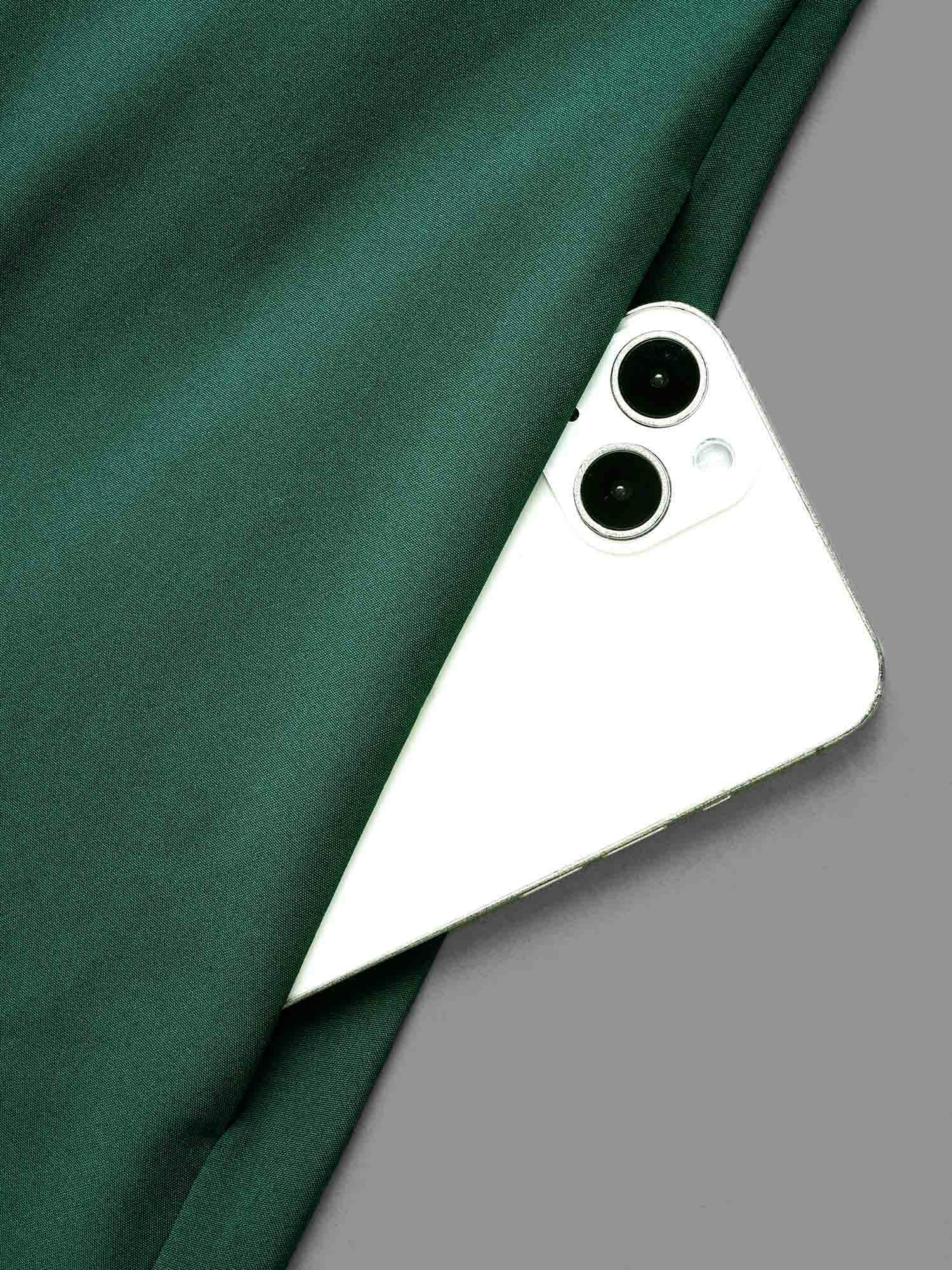 Shirt Collar Pleated Button Detail Dress